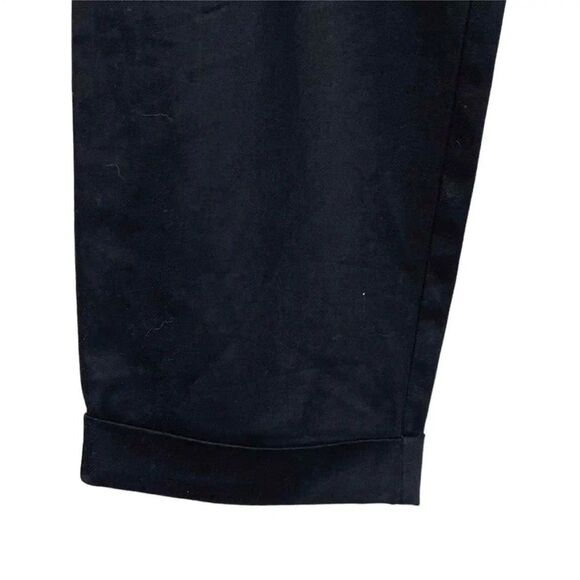 NWT Laundry by Shelli Segal straight leg, cuffed hem black pants.  Size 8 - Picture 5 of 9